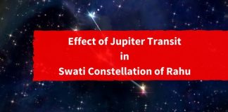 Effect of Jupiter Transit in Swati Constellation of Rahu1