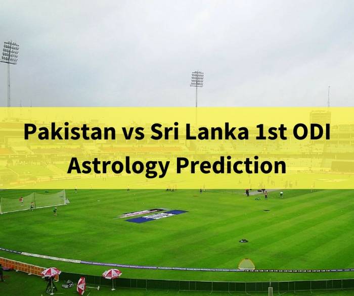 Pakistan vs Srilanka Dubai First ODI astrology prediction